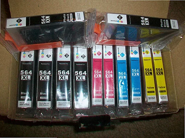 10-PK For HP 564XL For HP 564 XL Ink Cartridge Set PhotoSmart D7500 Series