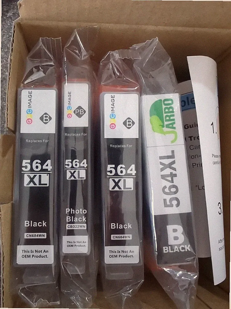 564 XL gpc image ink cartridges (Variety Of Black Inks)