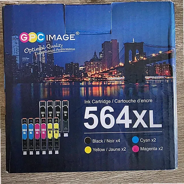 GPC Image 10 Pack 564XL Ink Cartridges Compatible for HP High Yield