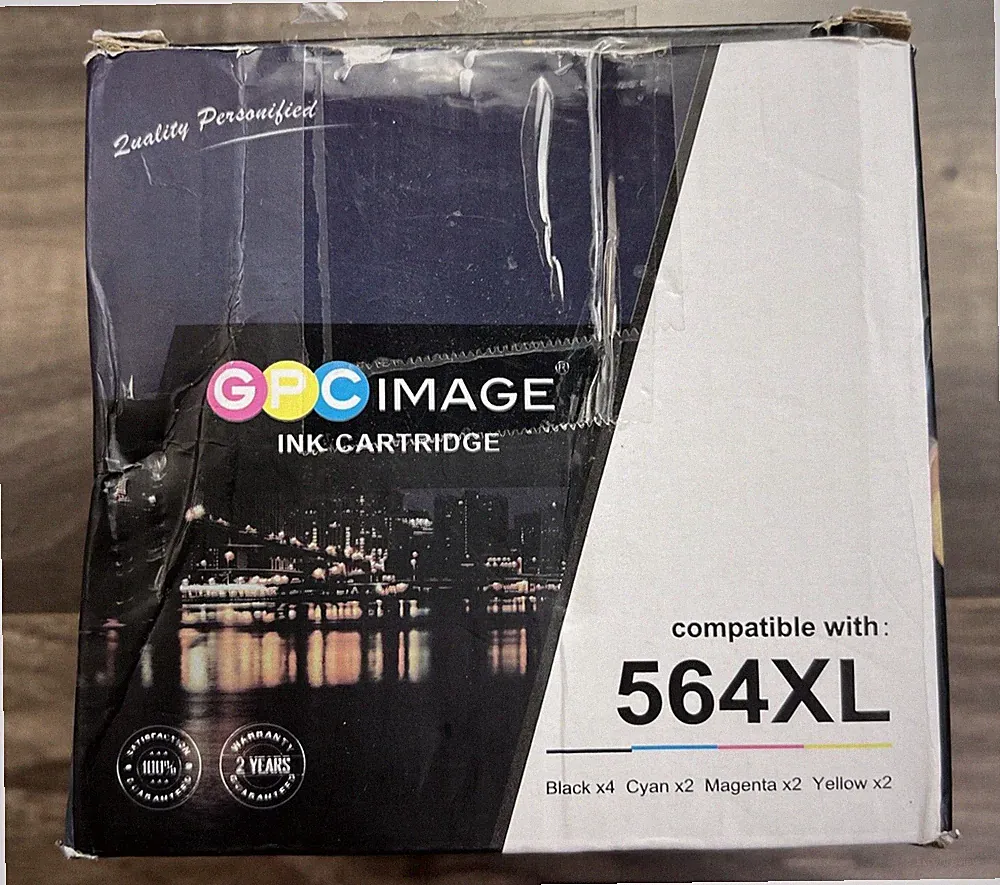 GPC Image 10PK High Yeild Ink Cartridges For HP 564XL Black Cyan Magenta Yellow