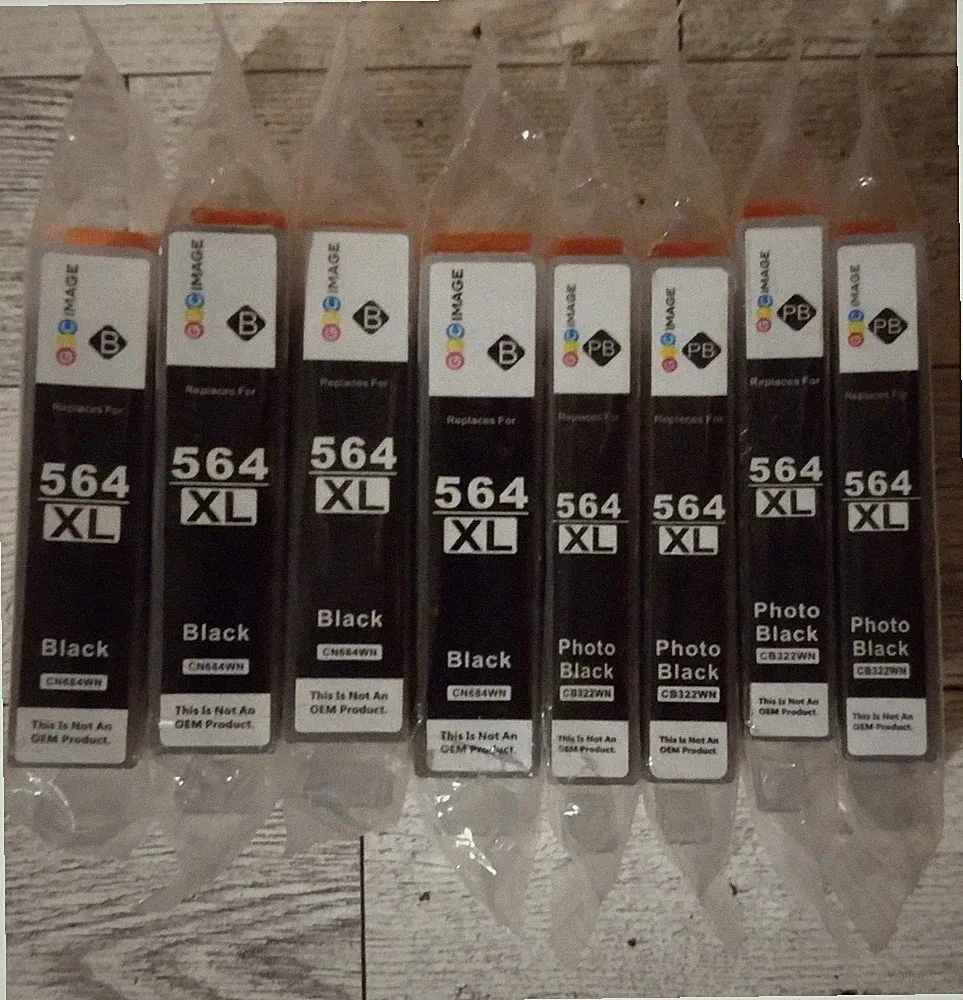 GPC Image 564 XL Black Ink [8] Photo Black Compatible Ink ~OPEN BOX~
