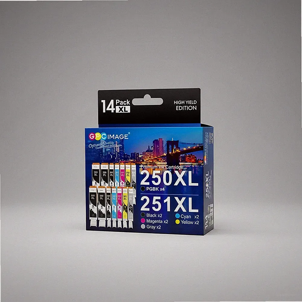 GPC Image Compatible Ink Cartridge For Canon PGI-250XL CLI-251XL Printers