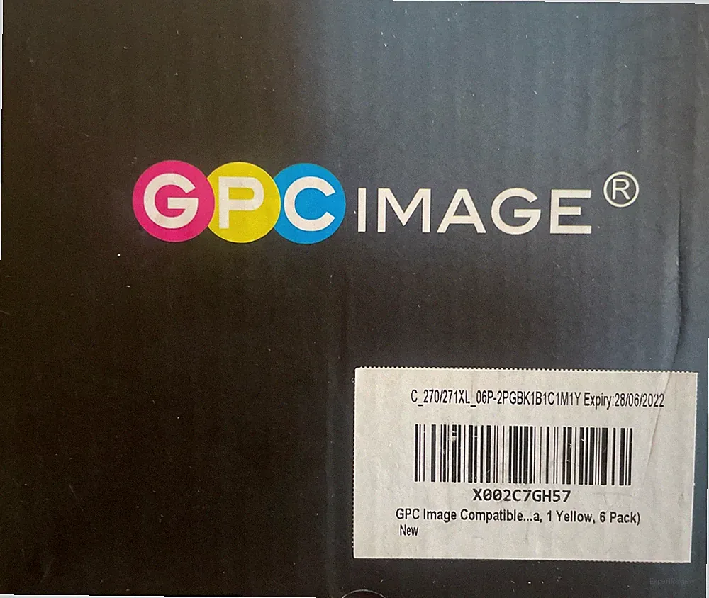 GPC Image Ink Cartridge Replacements (6) 3 Black 1 Blue 1 Red 1 Yellow