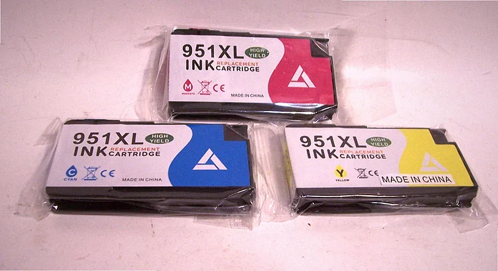 GPC Image ink cartridges for HP High Yield 3 pack Magenta Cyan Yellow
