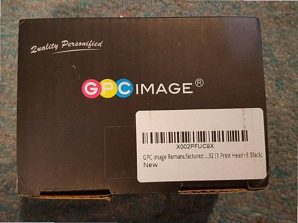 GPC Image Remanufactured Ink Cartridge Replacement 1 Print Head + 3 Black