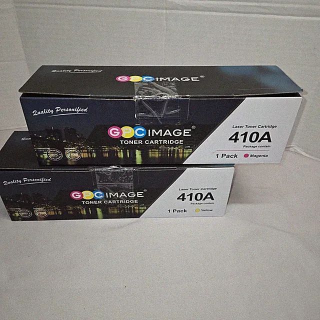GPC Image Toner Cartridges HP 410A CF410A Laserjet Yellow & Magenta Sealed Nwot
