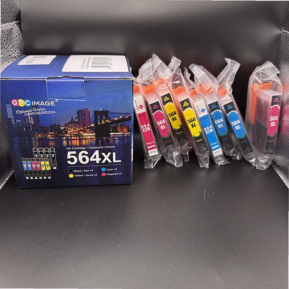 NEW GPC Image 564 XL Color Ink Cartridges for HP Printers